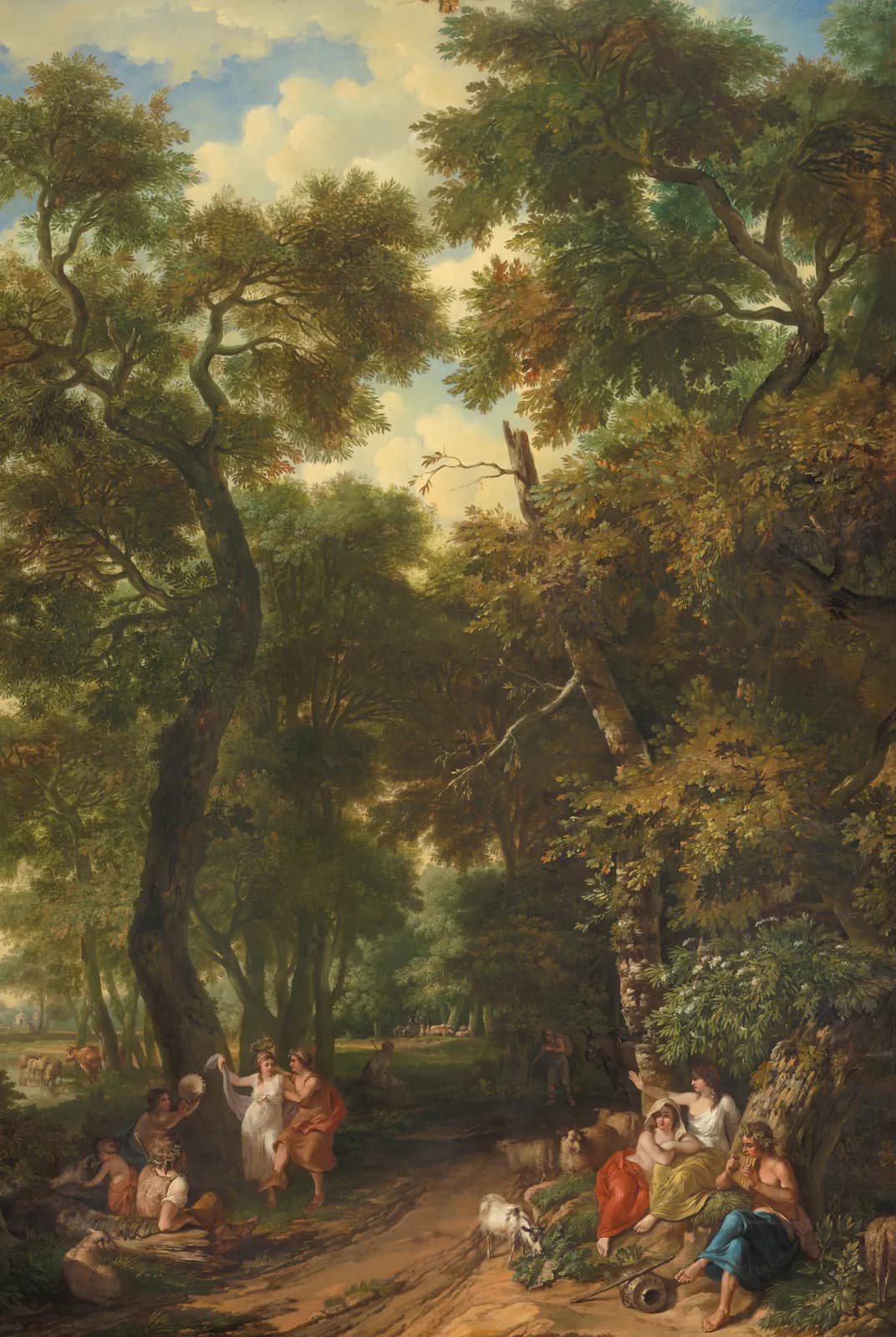Arcadisch landschap met musicerende en dansende herders – Andriessen