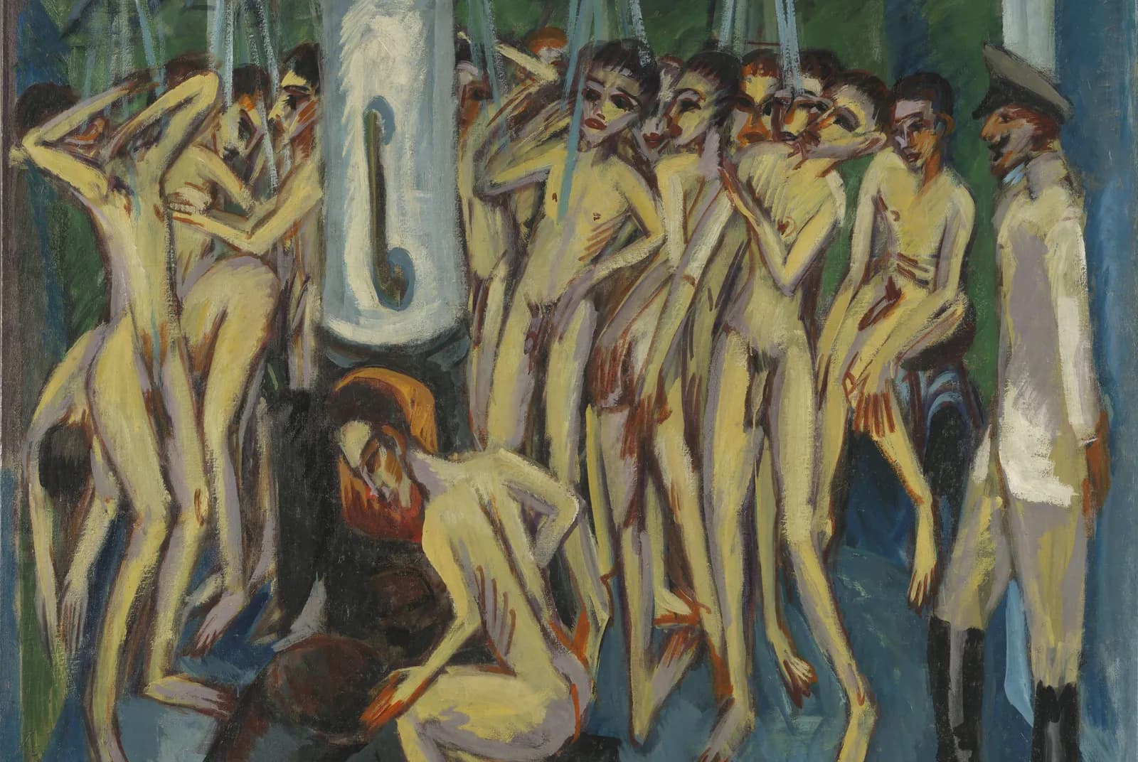 Artilleristen in het badhuis – Ernst Ludwig Kirchner