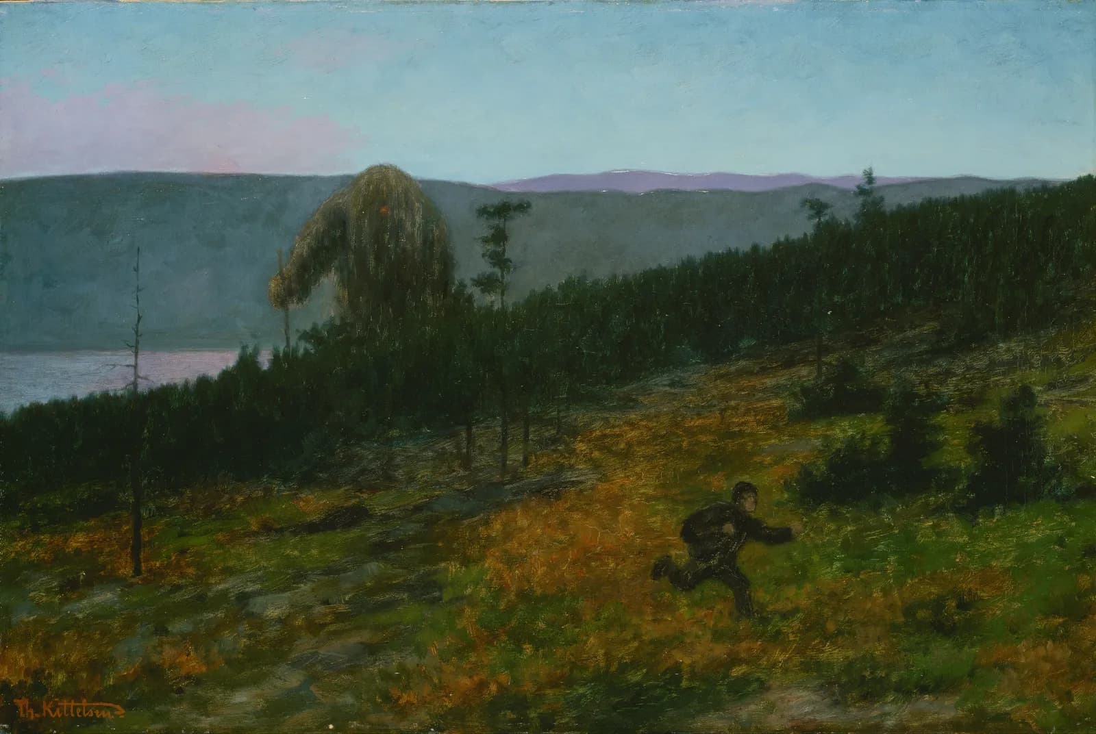 Askeladden en de trol – Theodor Kittelsen