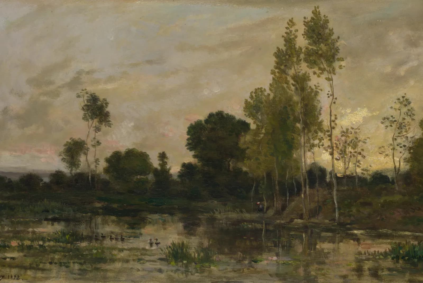 Avond aan het moeras – Charles-François Daubigny