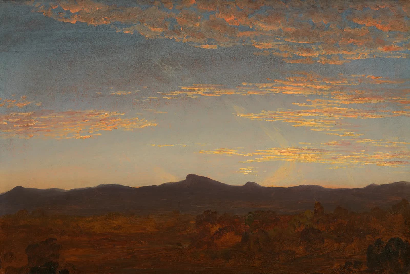 Avondgloed boven de bergen – Thomas Cole