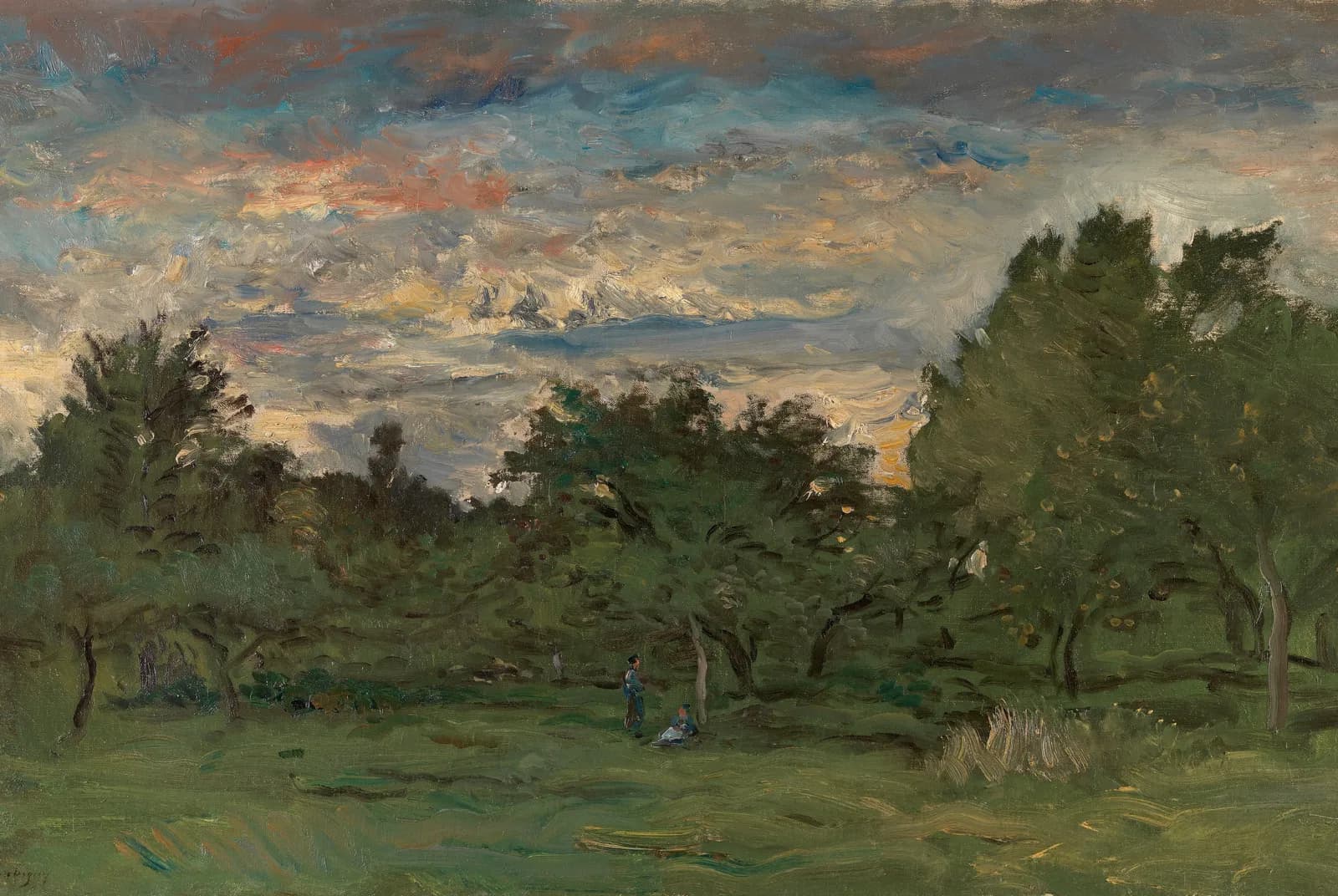 Avondlucht boven het bos – Charles-François Daubigny