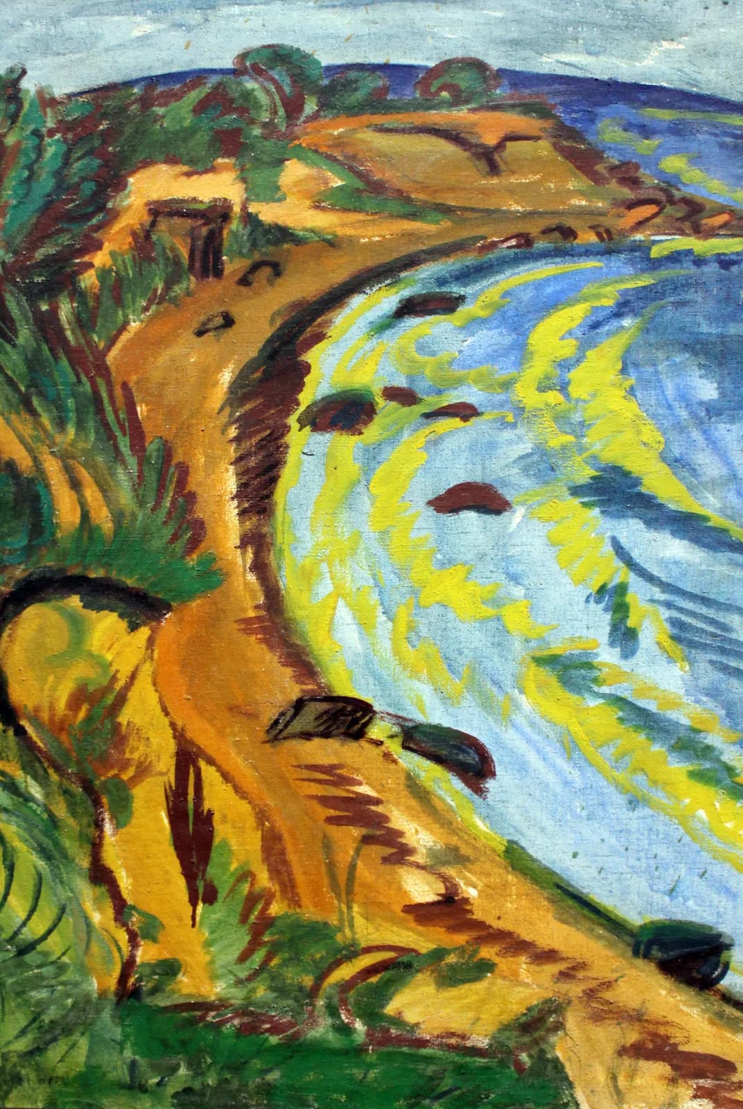 Baai aan de kust van Fehmarn – Ernst Ludwig Kirchner