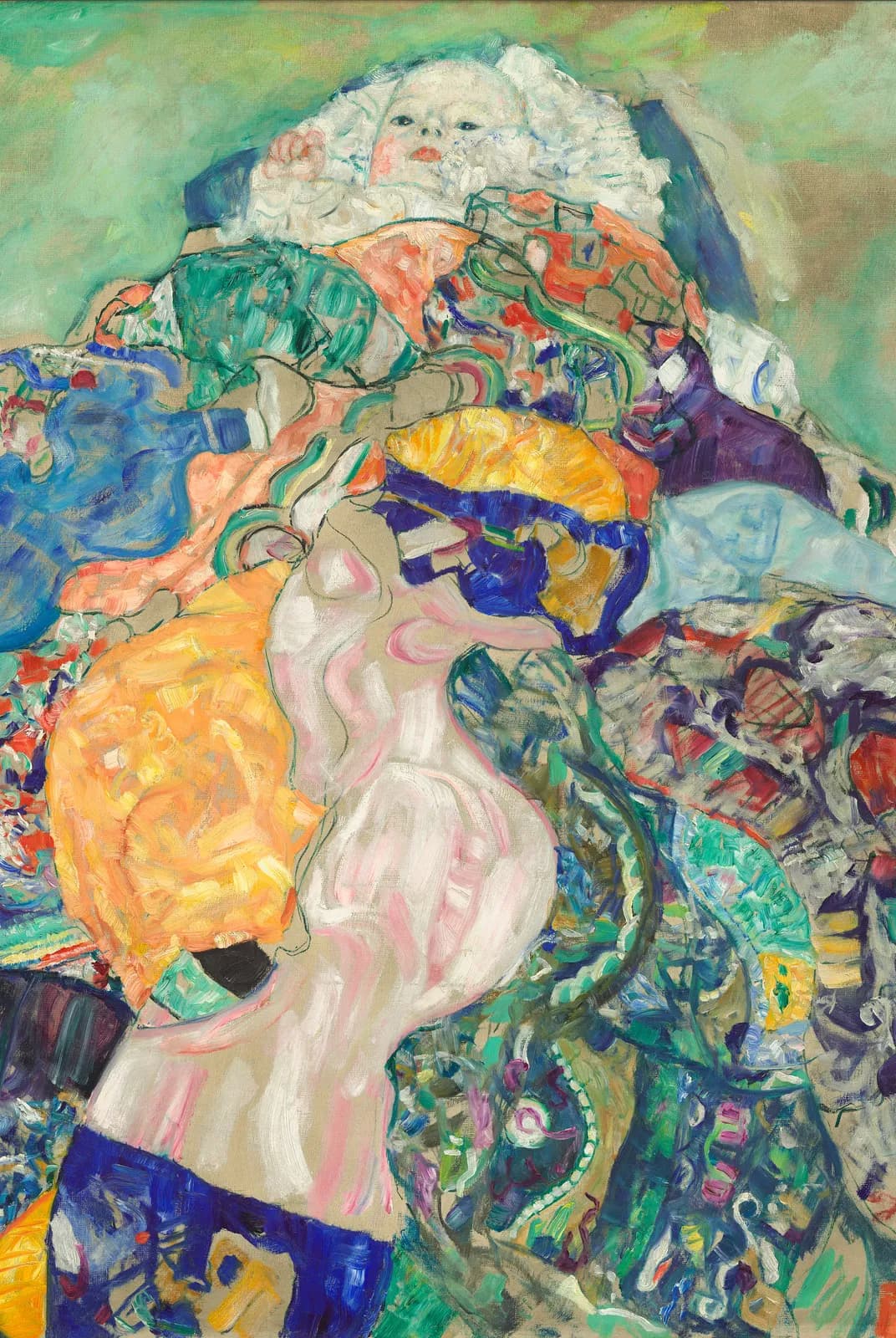 Baby (Wieg) – Gustav Klimt