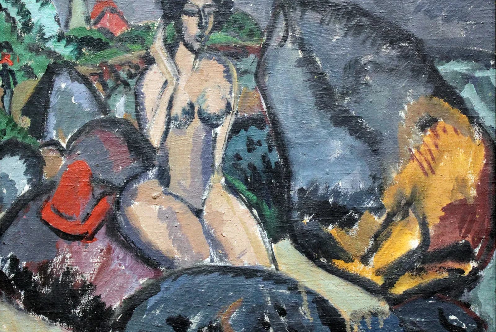 Badende tussen de rotsen – Ernst Ludwig Kirchner