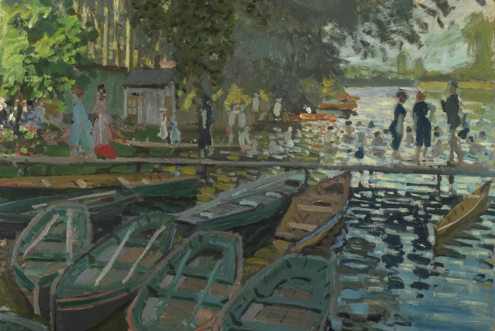 Badgasten bij La Grenouillère – Claude Monet