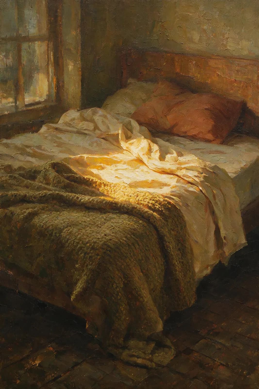 Bed bij het raam