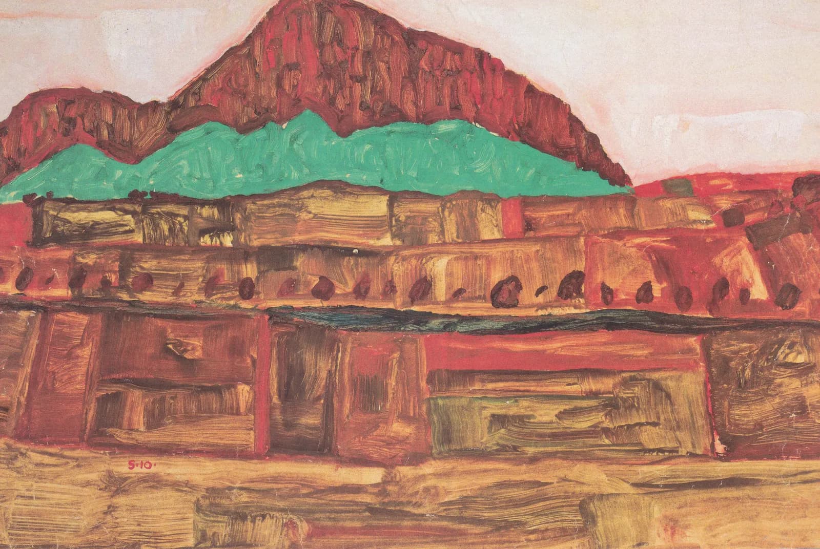 Berglandschap – Egon Schiele