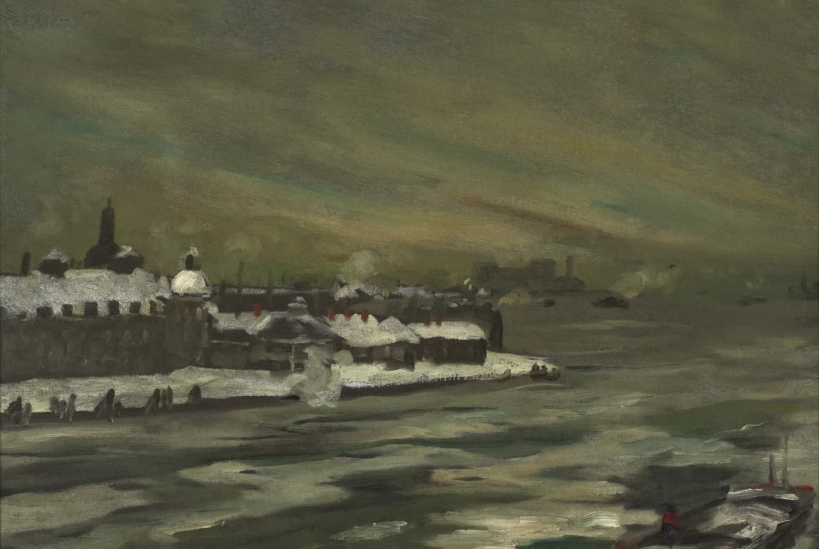 Blackwell's Island aan de East River – Robert Henri