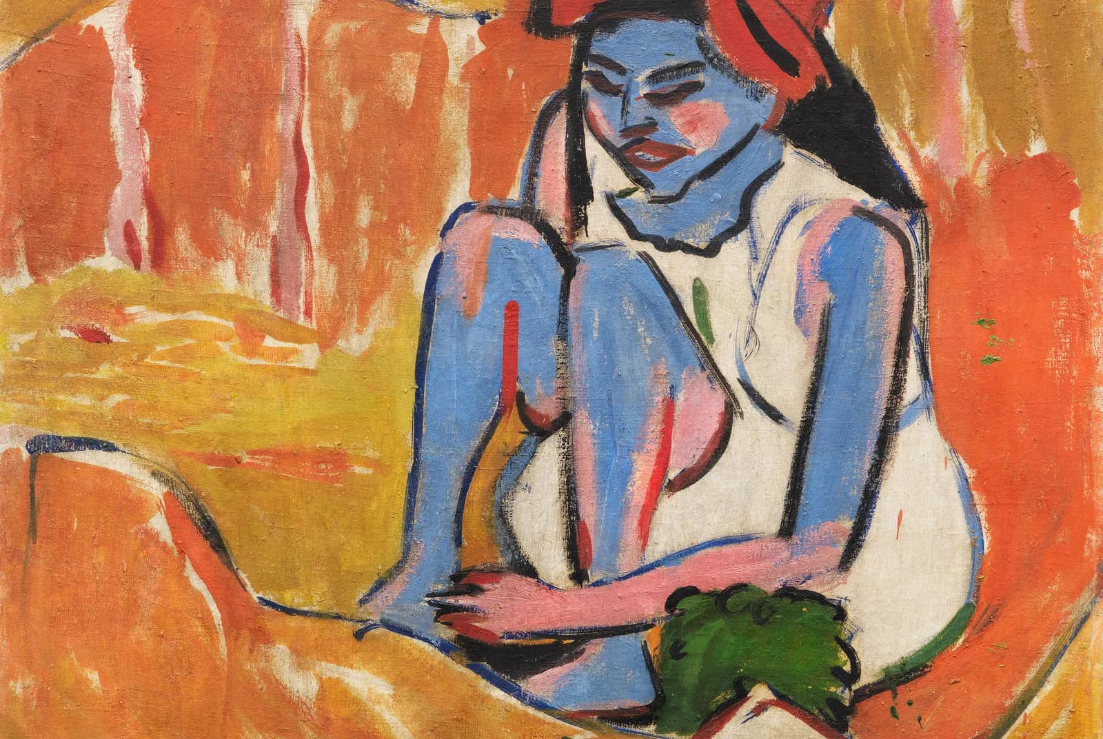 Blauw meisje in de zon – Ernst Ludwig Kirchner