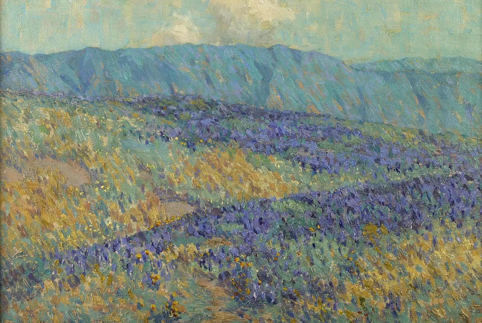 Blauwe bloemen – Granville Redmond