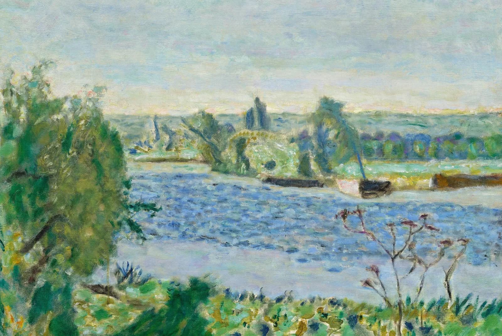 Blauwe ochtend aan de rivier – Pierre Bonnard