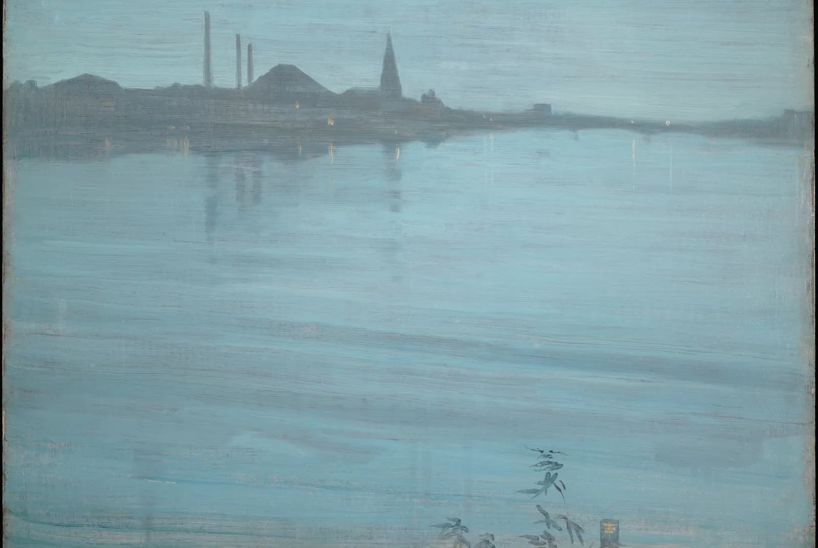 Blauwe schemering aan de rivier – James McNeill Whistler