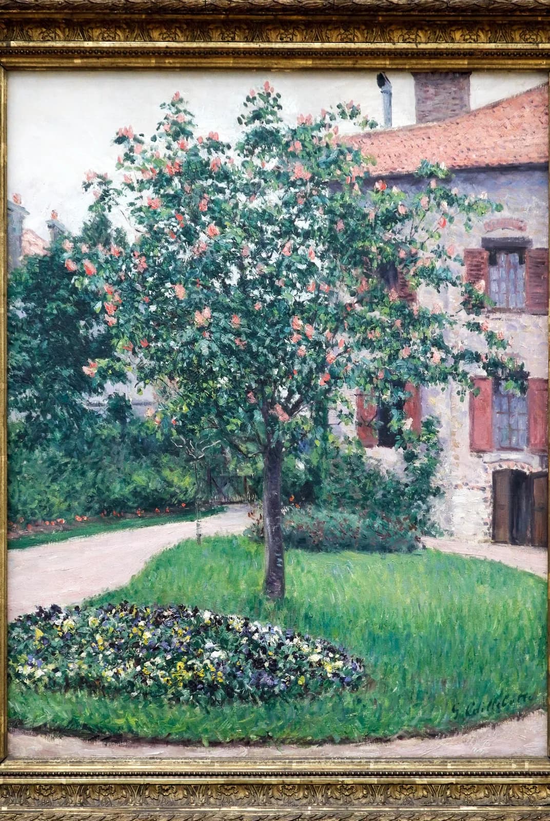 Bloeiende boom – Gustave Caillebotte