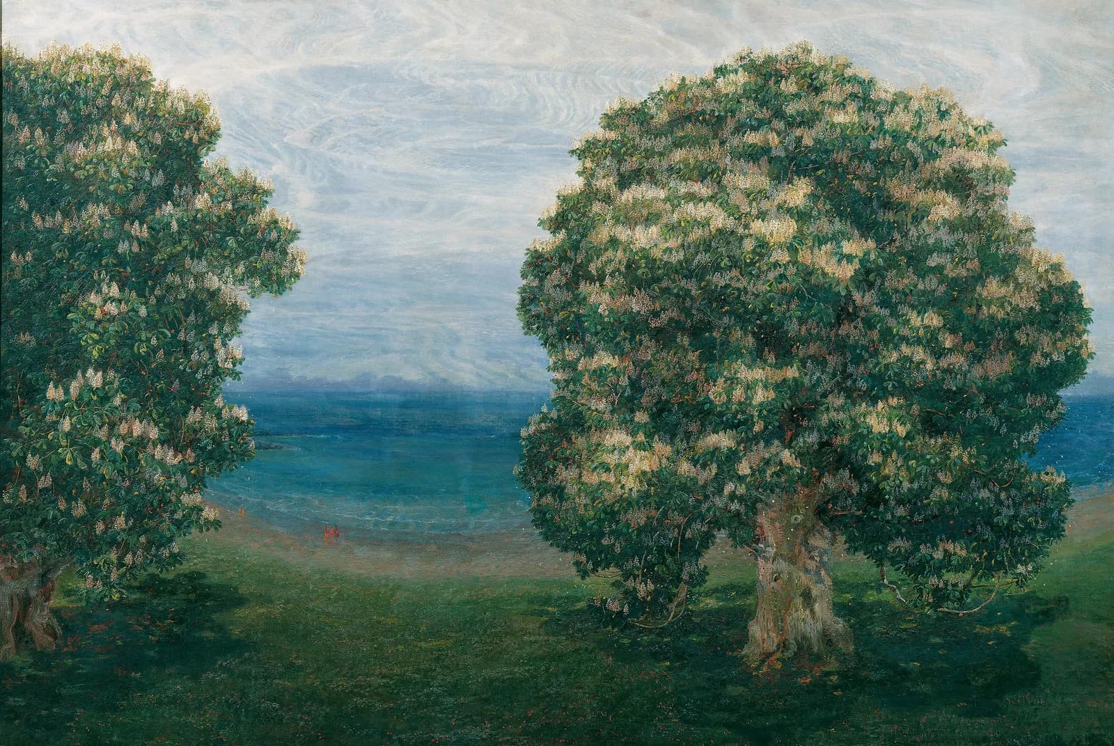 Bloeiende kastanjes (1900) – Emilie Mediz-Pelikan
