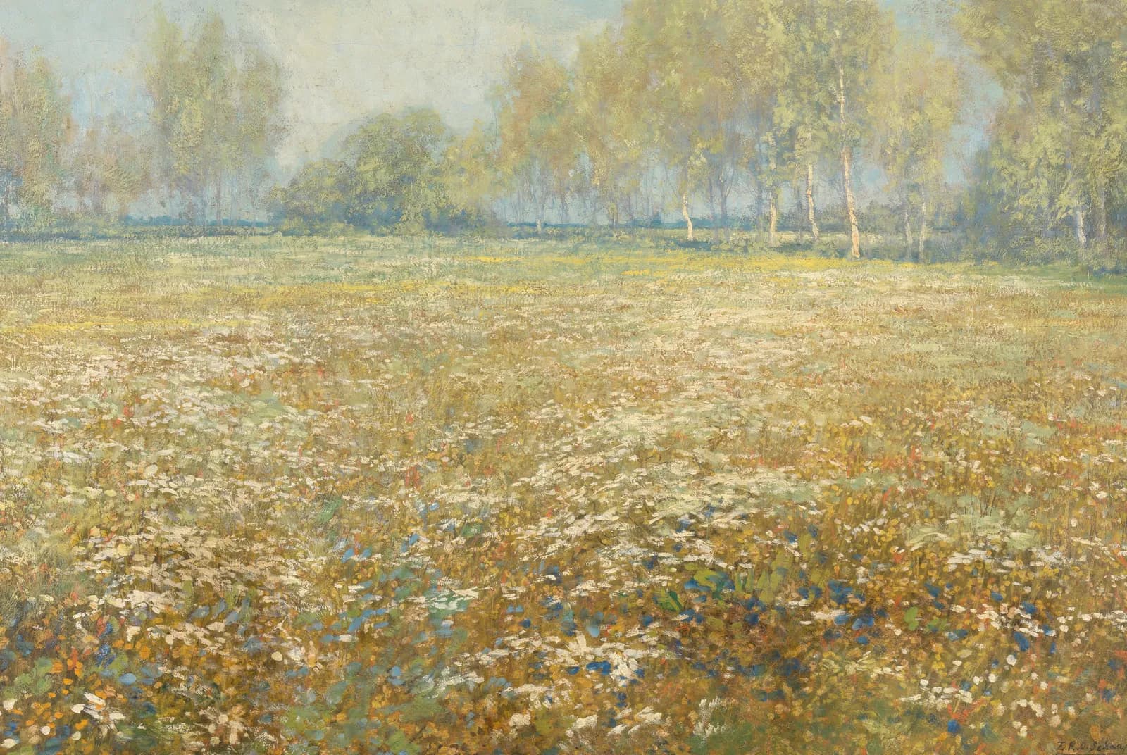 Bloeiende weide – Egbert Rubertus Derk Schaap