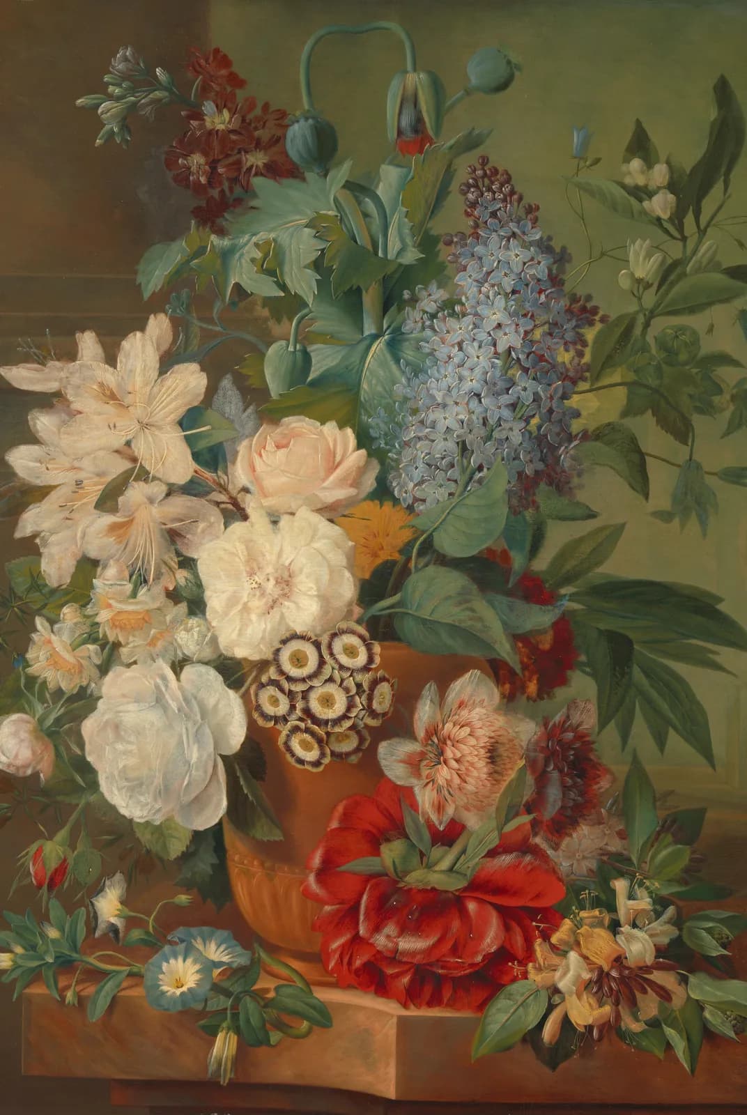 Bloemen in een terracotta vaas – Eelke Jelles Eelkema