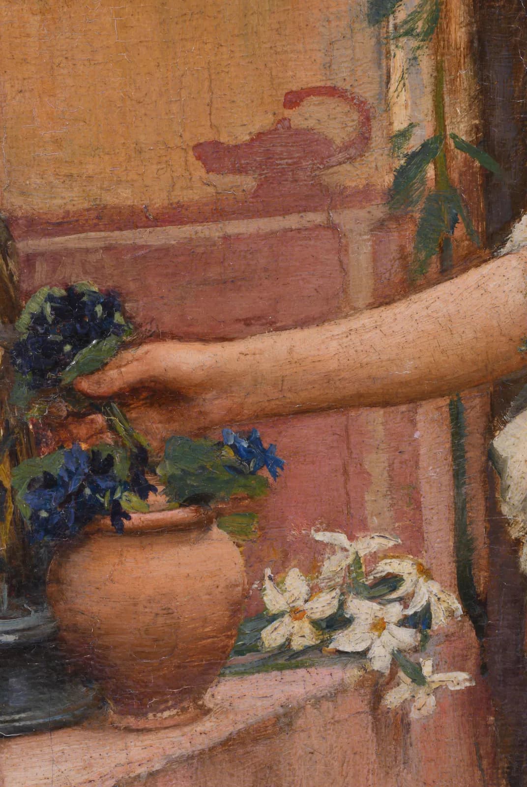 Bloemen schikken – John William Waterhouse