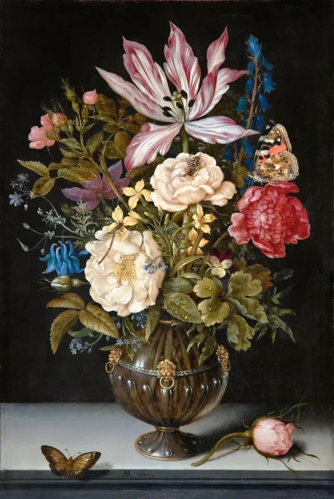 Bloemstilleven met tulpen – Ambrosius Bosschaert