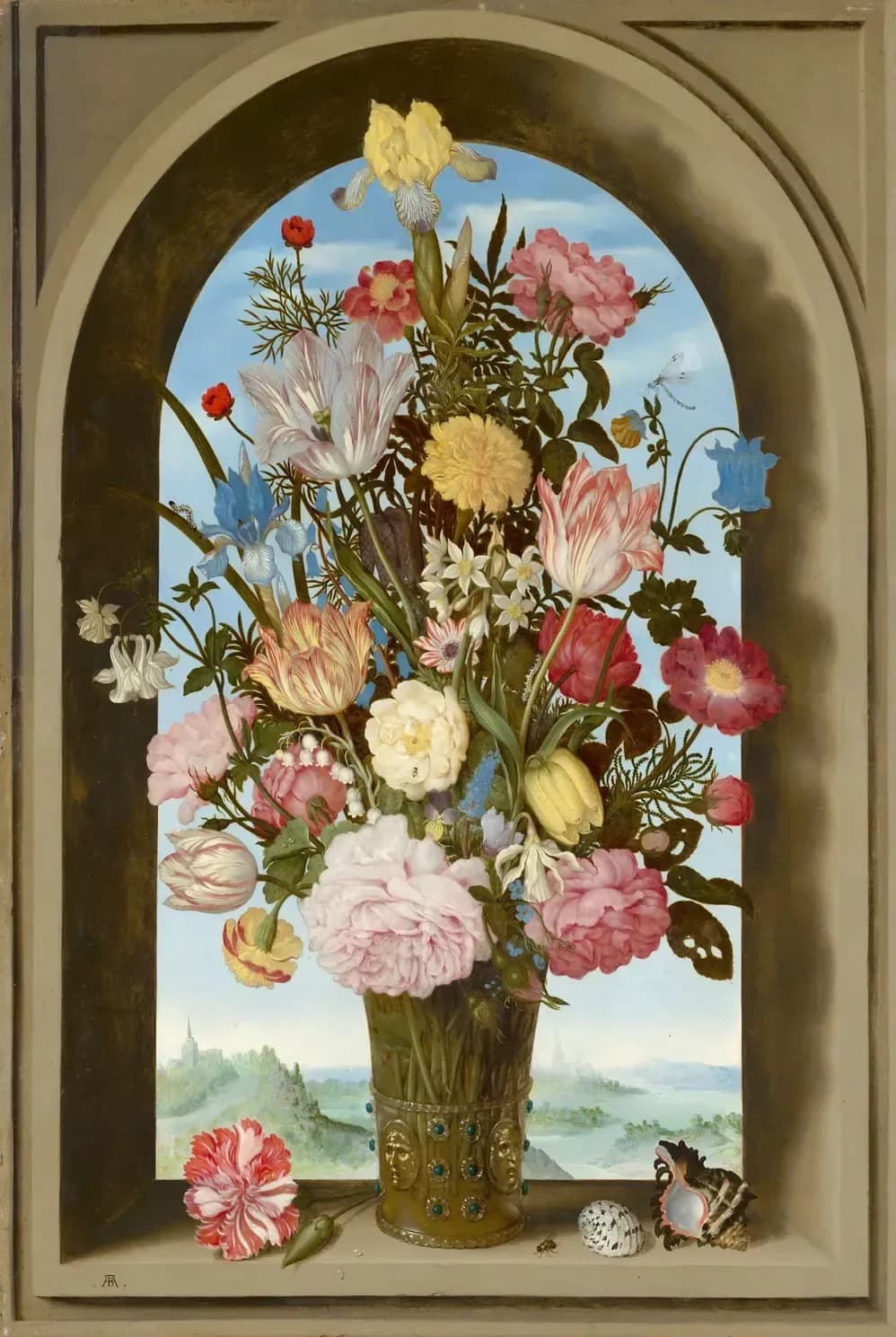 Boeket in een vensternis – Ambrosius Bosschaert
