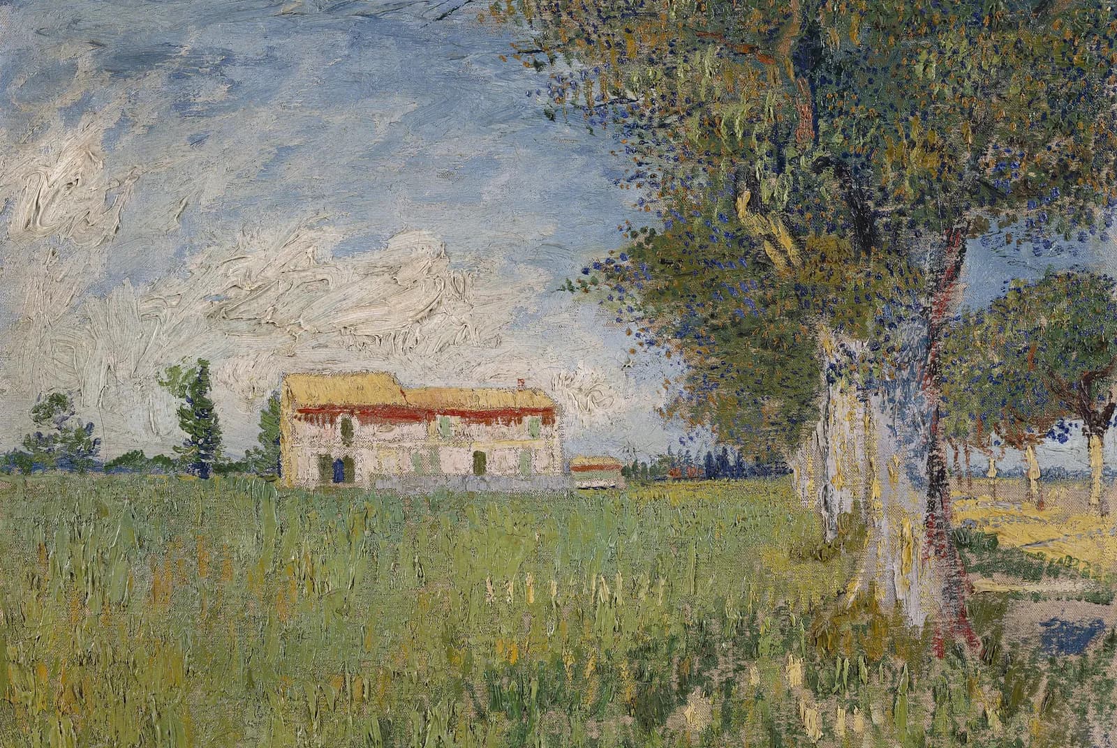Boerderij in een korenveld – Vincent van Gogh
