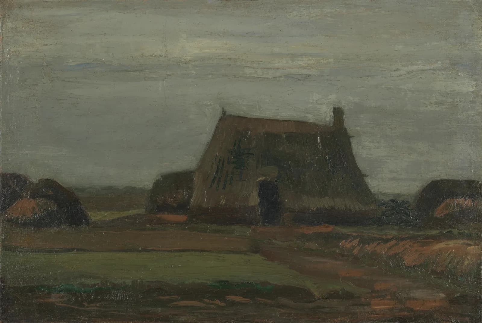 Boerderij met turfstapels – Vincent van Gogh