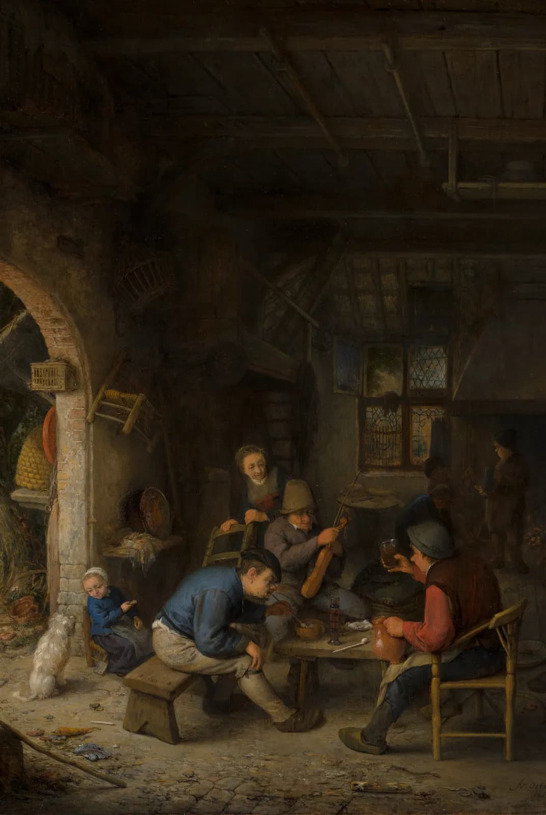 Boeren in de herberg – Adriaen van Ostade