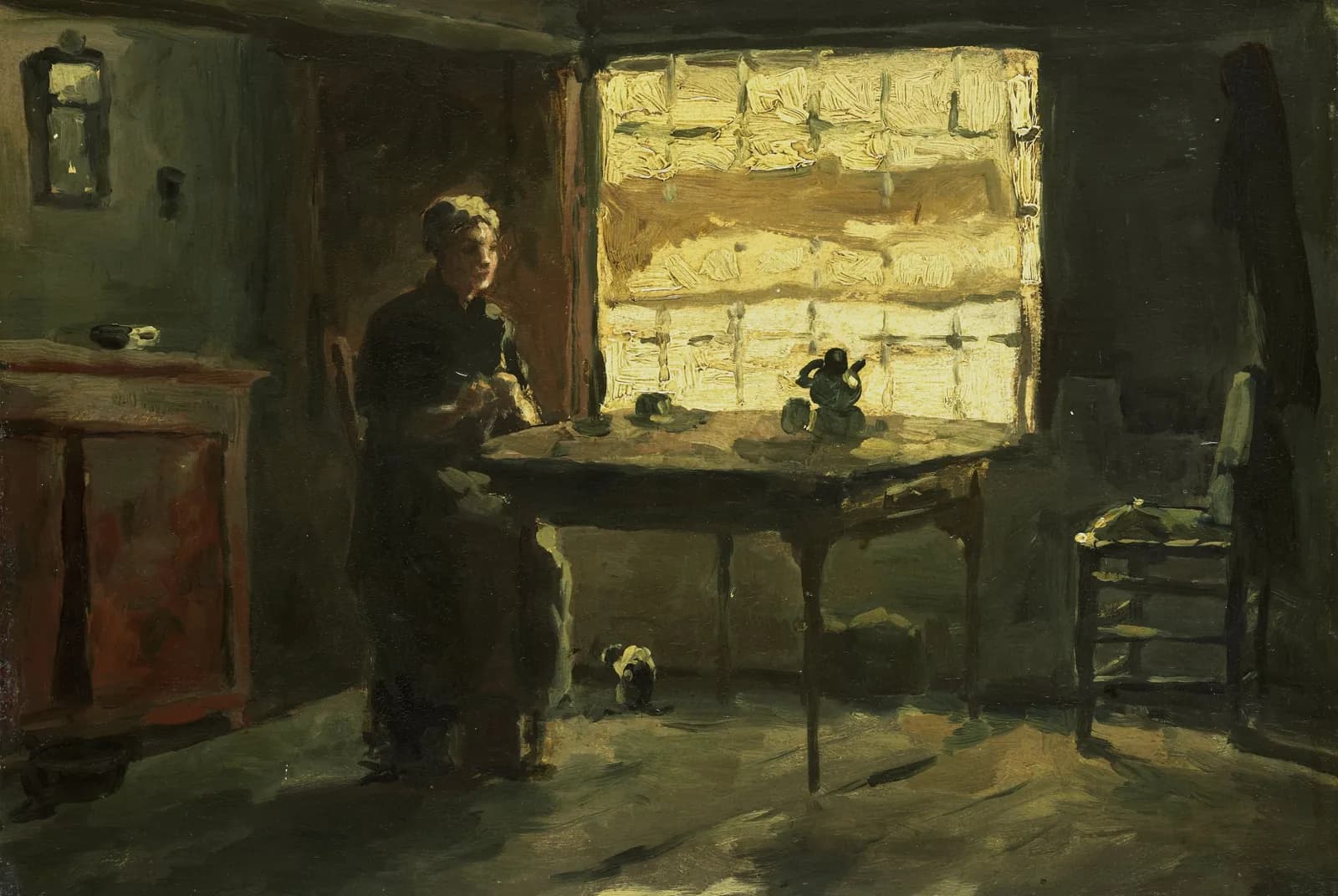 Boereninterieur – Jan Hendrik Weissenbruch