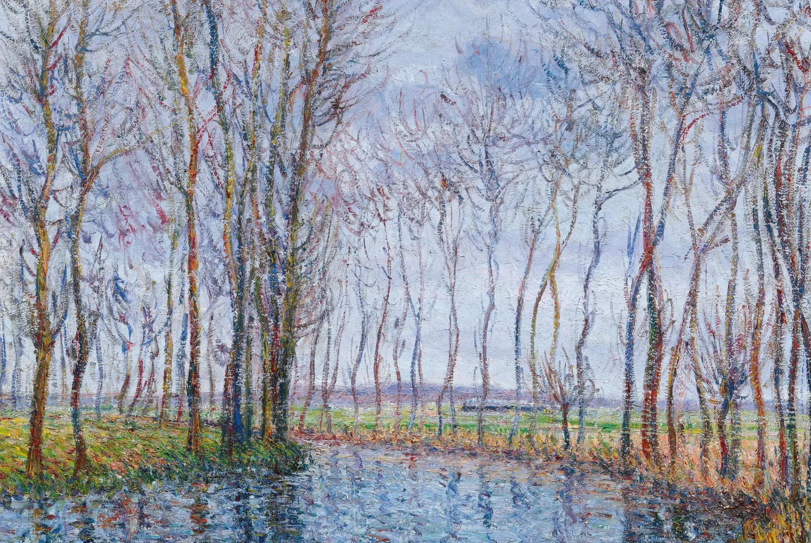 Bomen langs het water – Gustave Loiseau