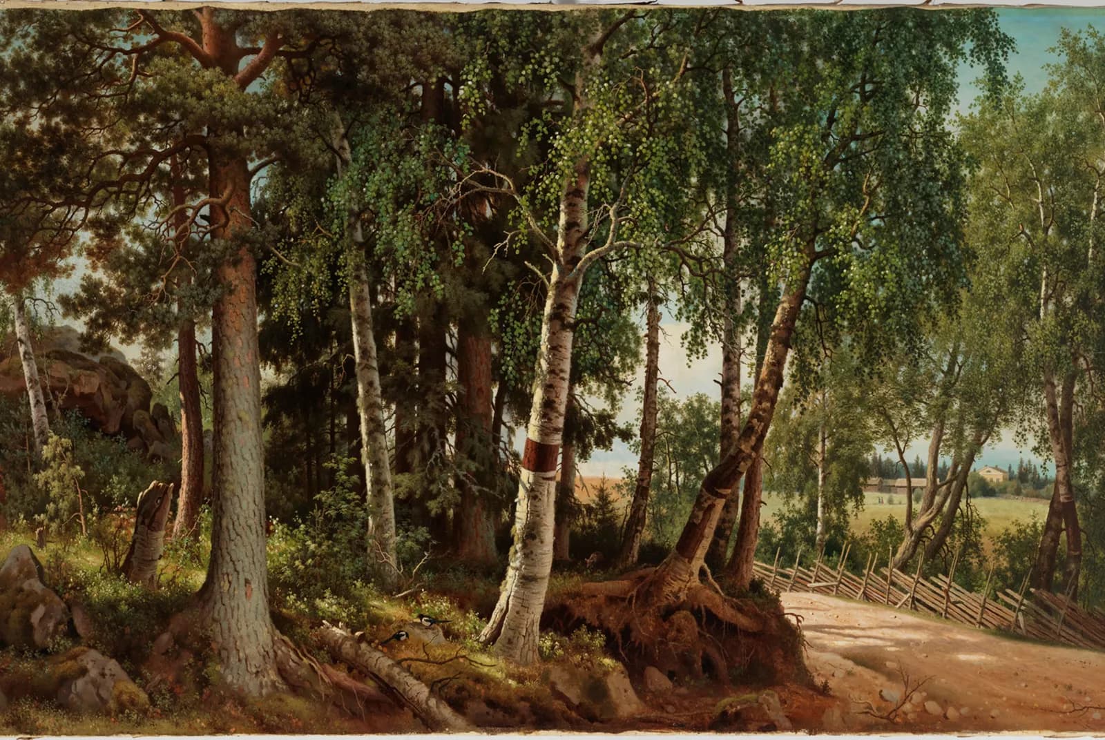 Boslandschap bij Haminalahti – Ferdinand von Wright