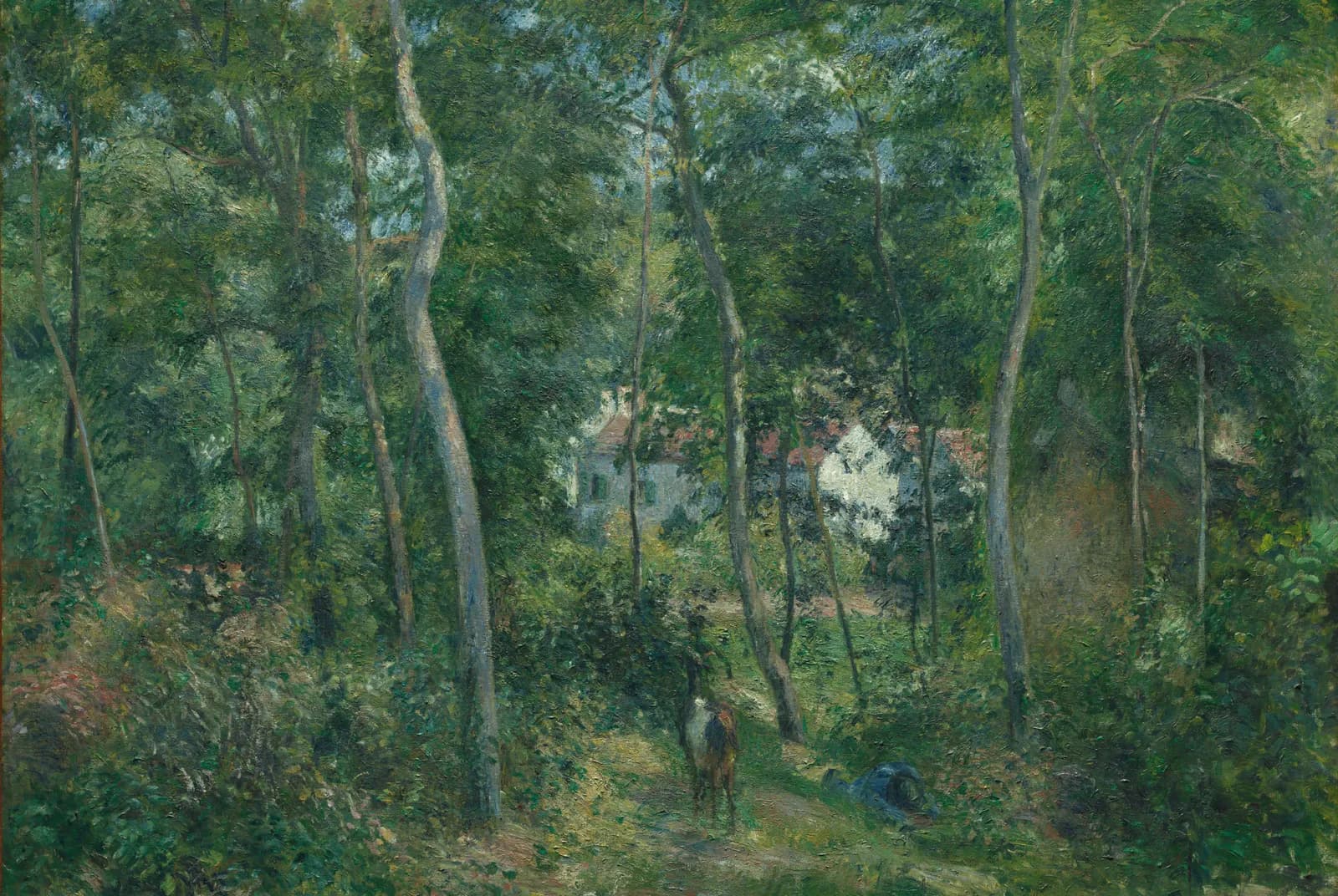 Bosrand bij L'Hermitage, Pontoise – Camille Pissarro