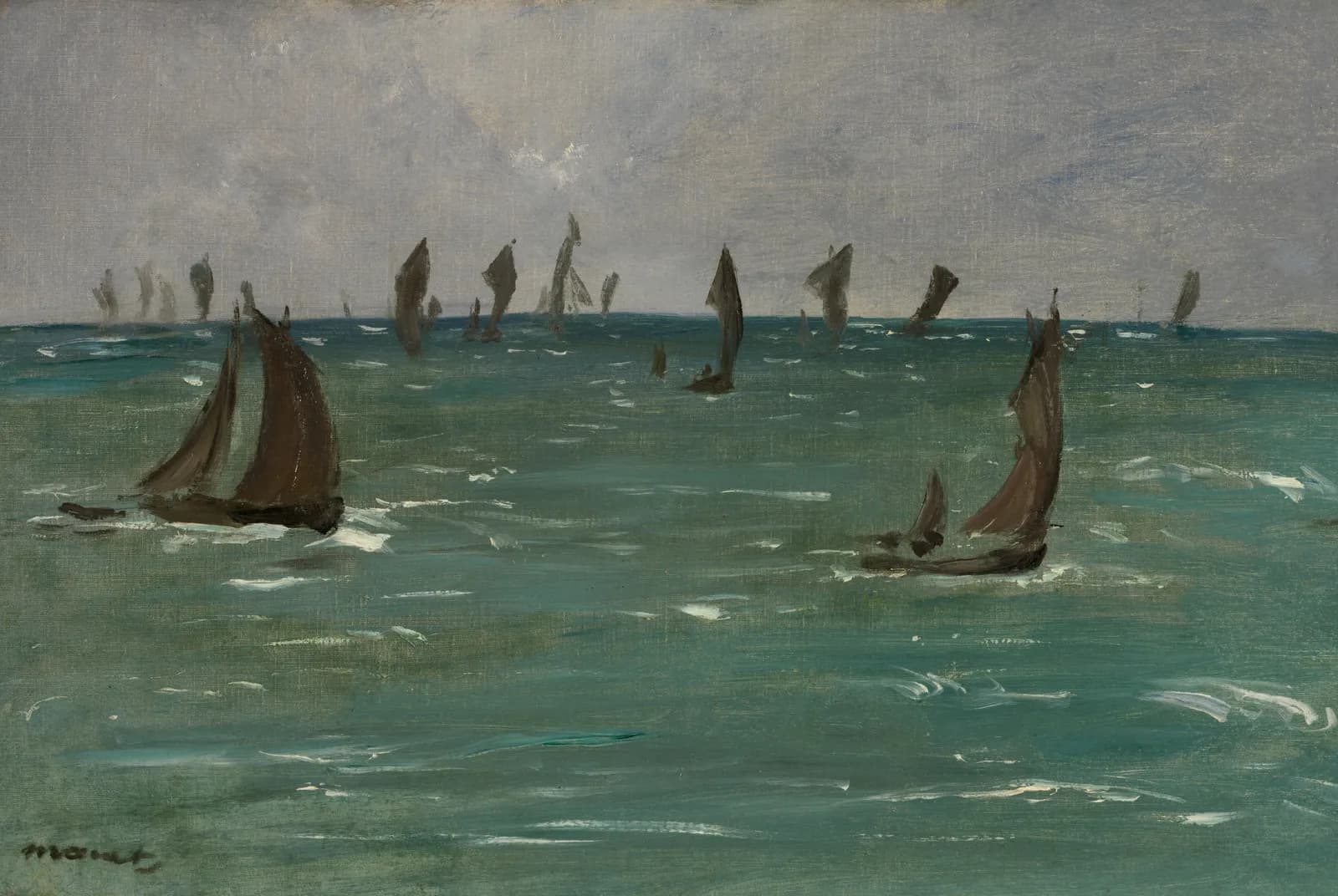 Boten bij Berck-sur-Mer – Édouard Manet