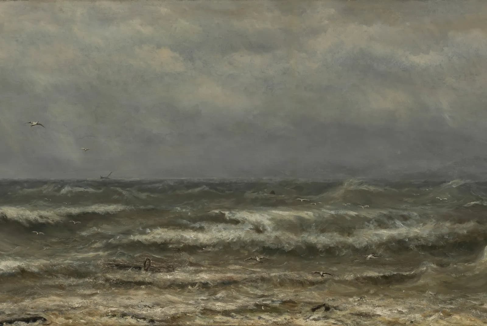 Branding op de Noordzee – Hendrik Willem Mesdag
