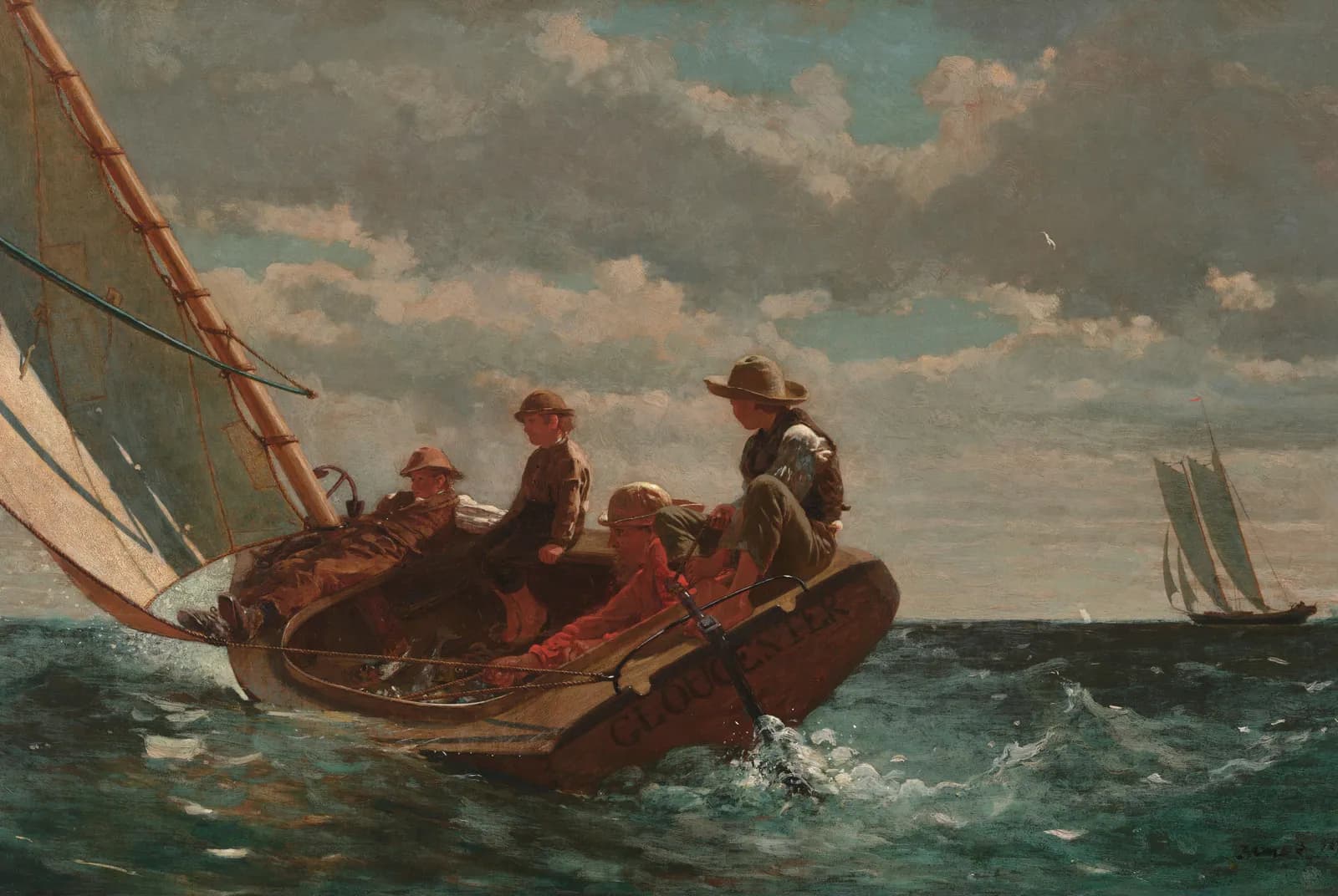 Breezing Up (A Fair Wind, 1876) – Winslow Homer
