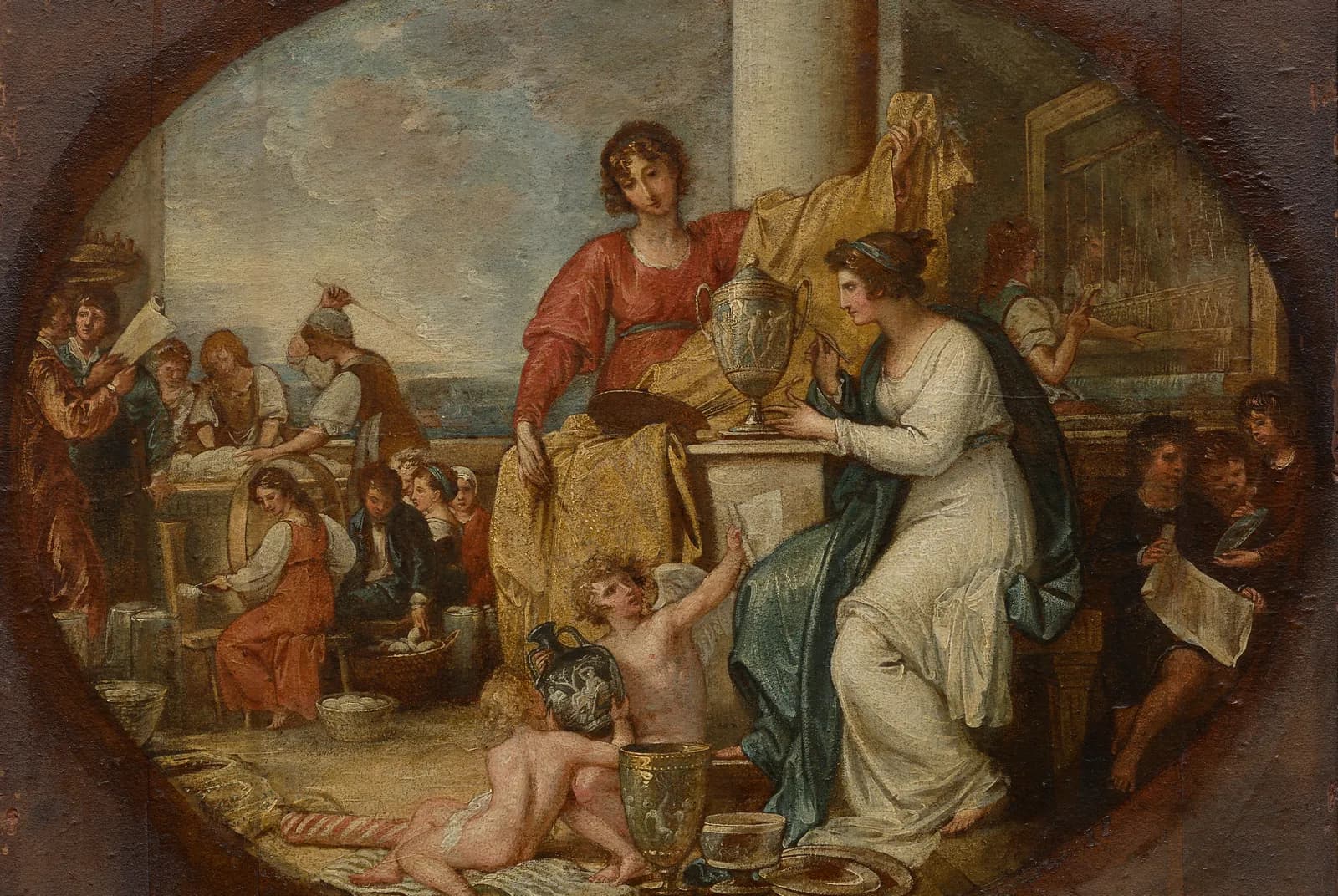 British Manufactory, een schets – Benjamin West