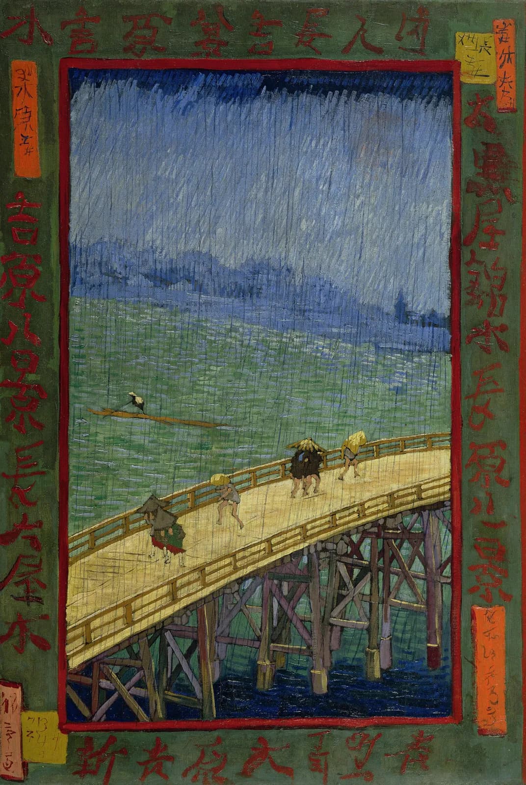 Brug in de regen (naar Hiroshige) – Vincent van Gogh