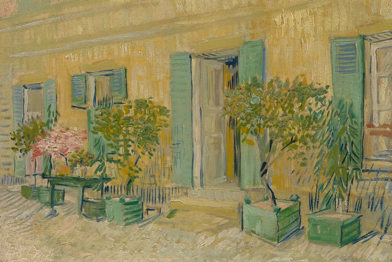 Buitenkant van een restaurant in Asnières – Vincent van Gogh
