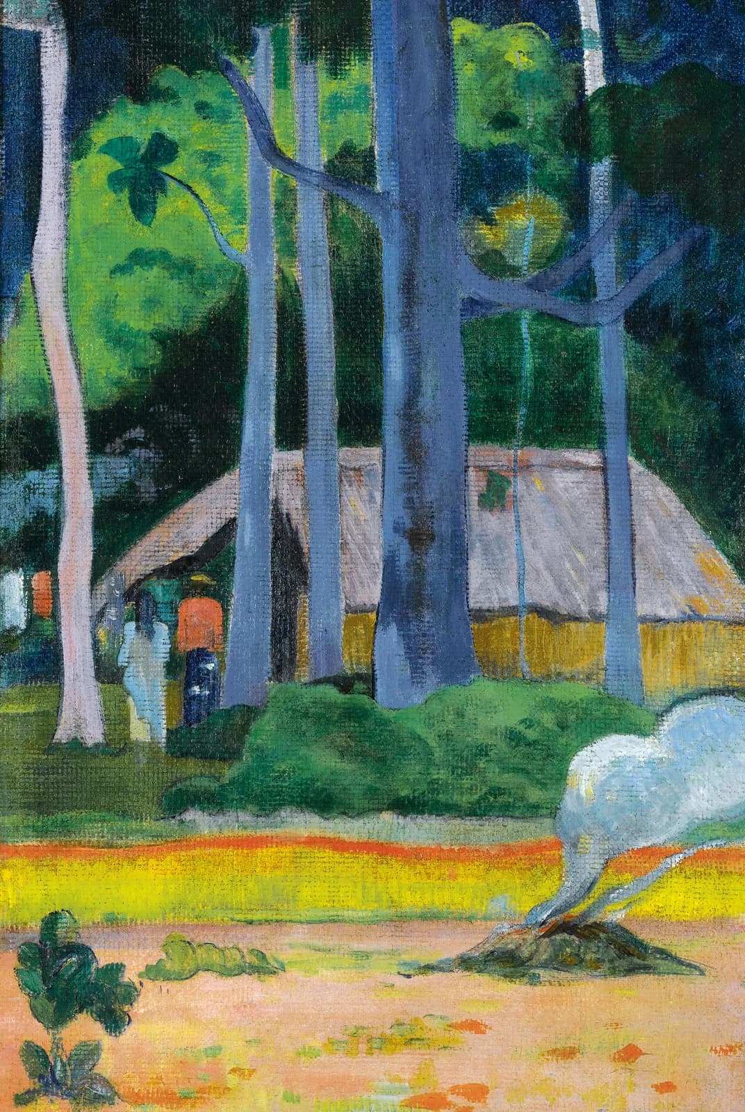 Hut onder de bomen – Paul Gauguin