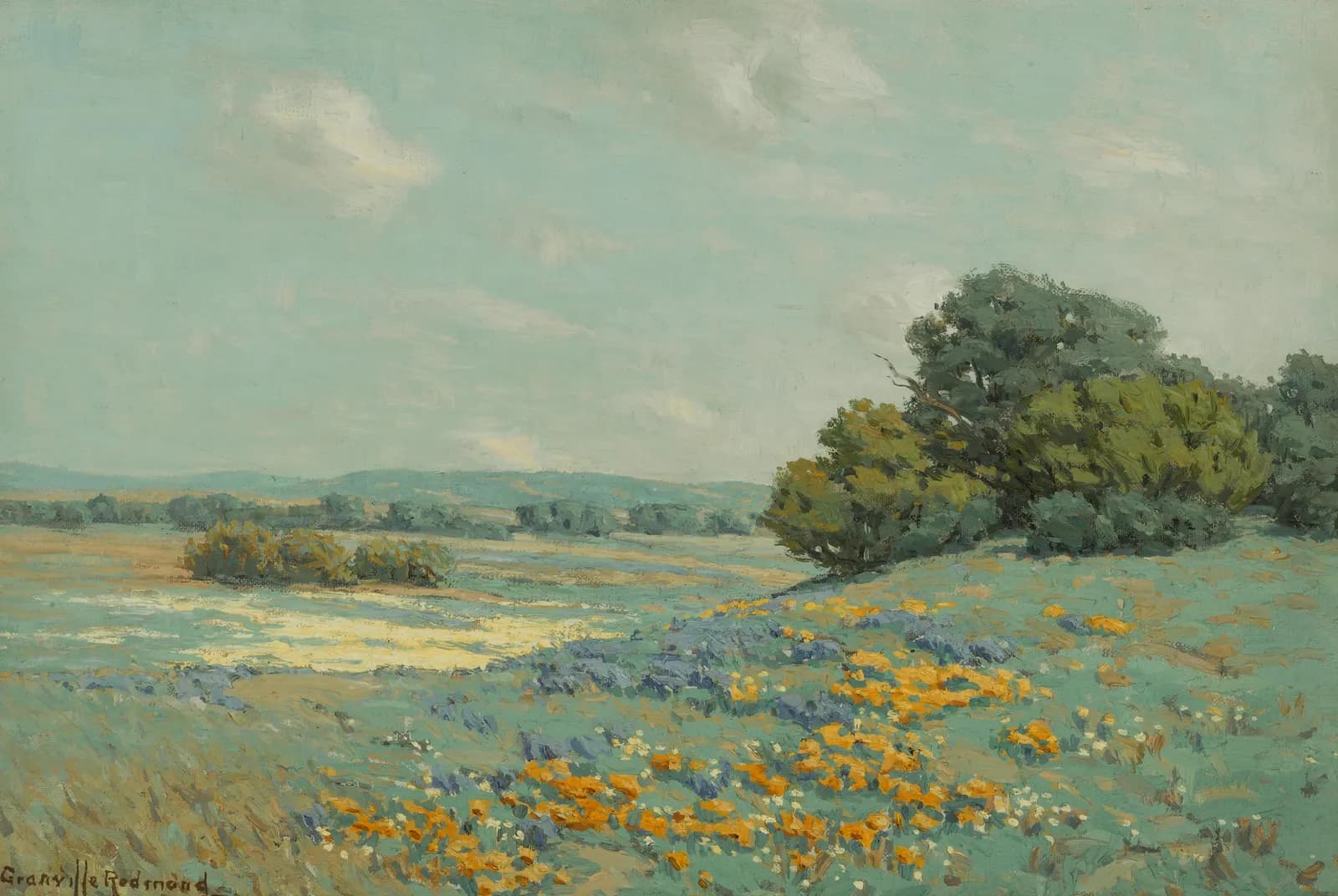 Californisch klaprozenveld – Granville Redmond