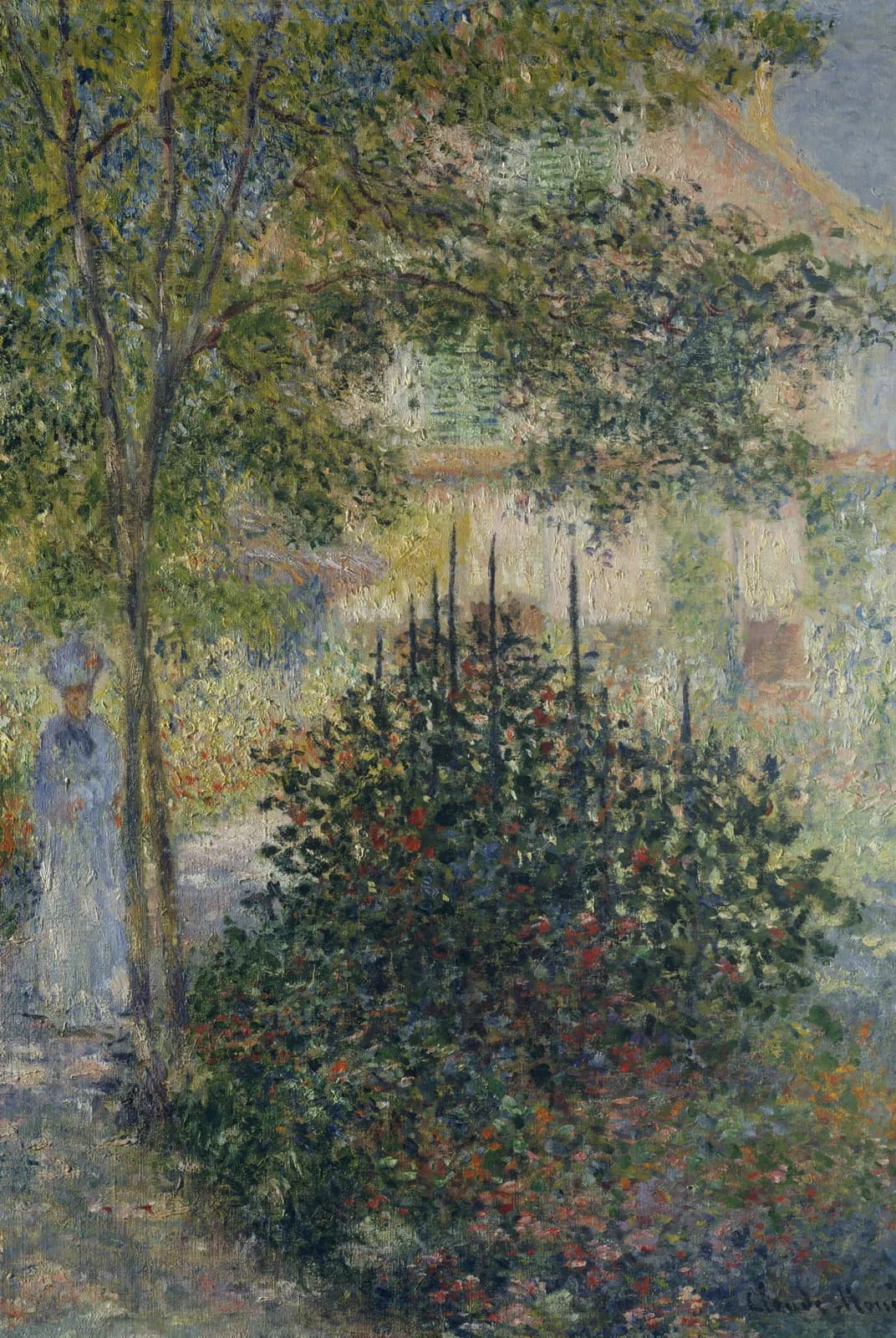 Camille Monet in de tuin in Argenteuil – Claude Monet