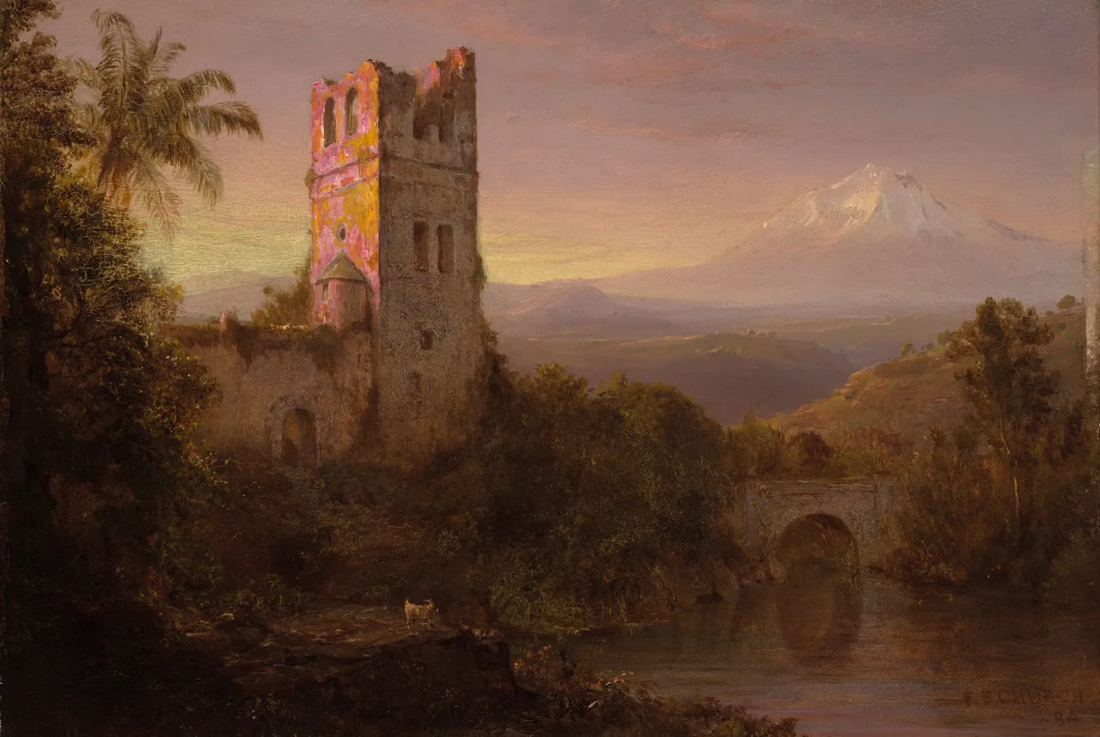 Chimborazo bij zonsopgang – Frederic Edwin Church