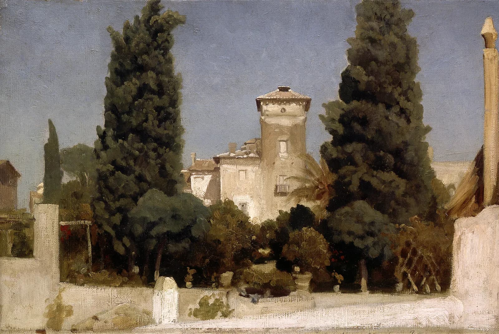 Cypressen bij de villa – Frederic Leighton
