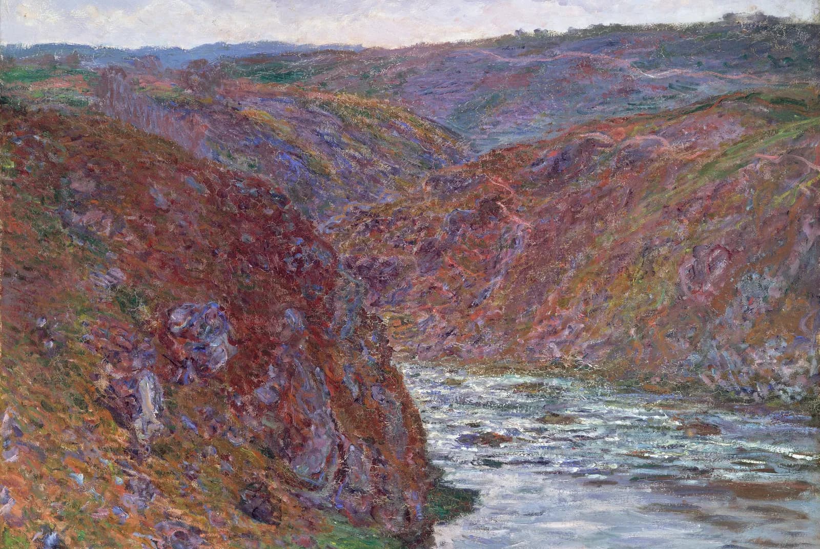 Dal van de Creuse, grijze dag – Claude Monet