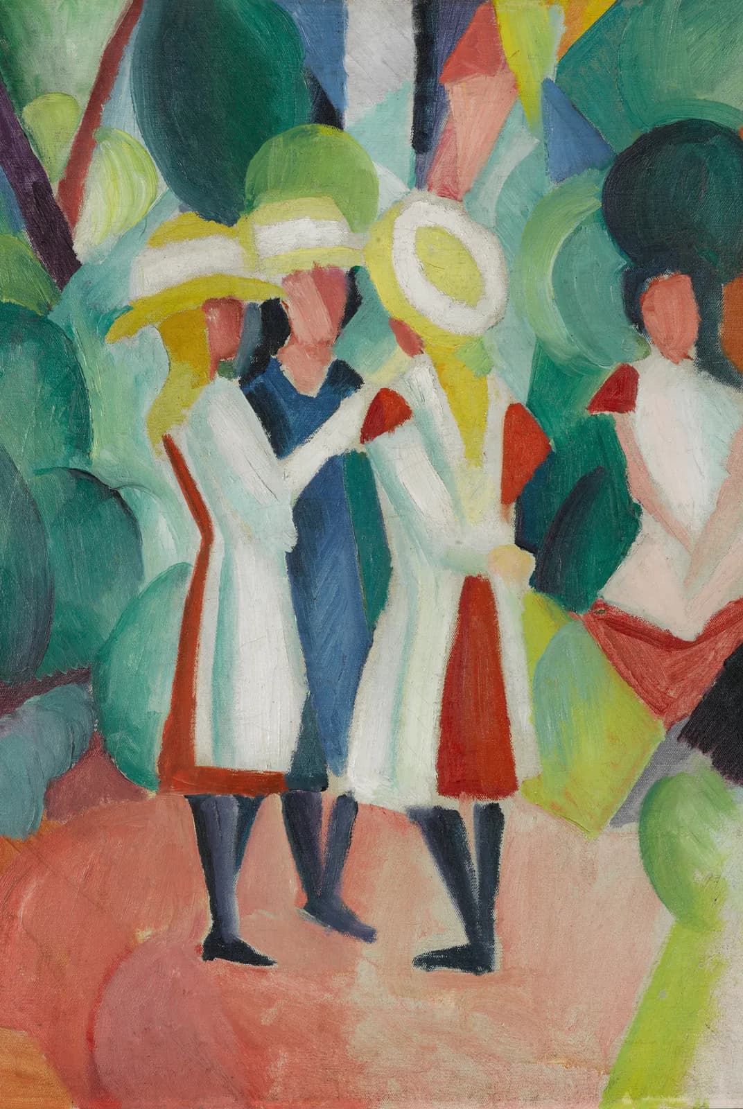 Dames met zomerhoeden – August Macke