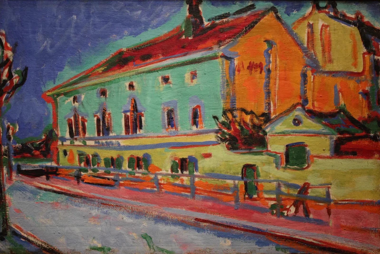 Danszaal Bellevue, huizen in Dresden – Ernst Ludwig Kirchner