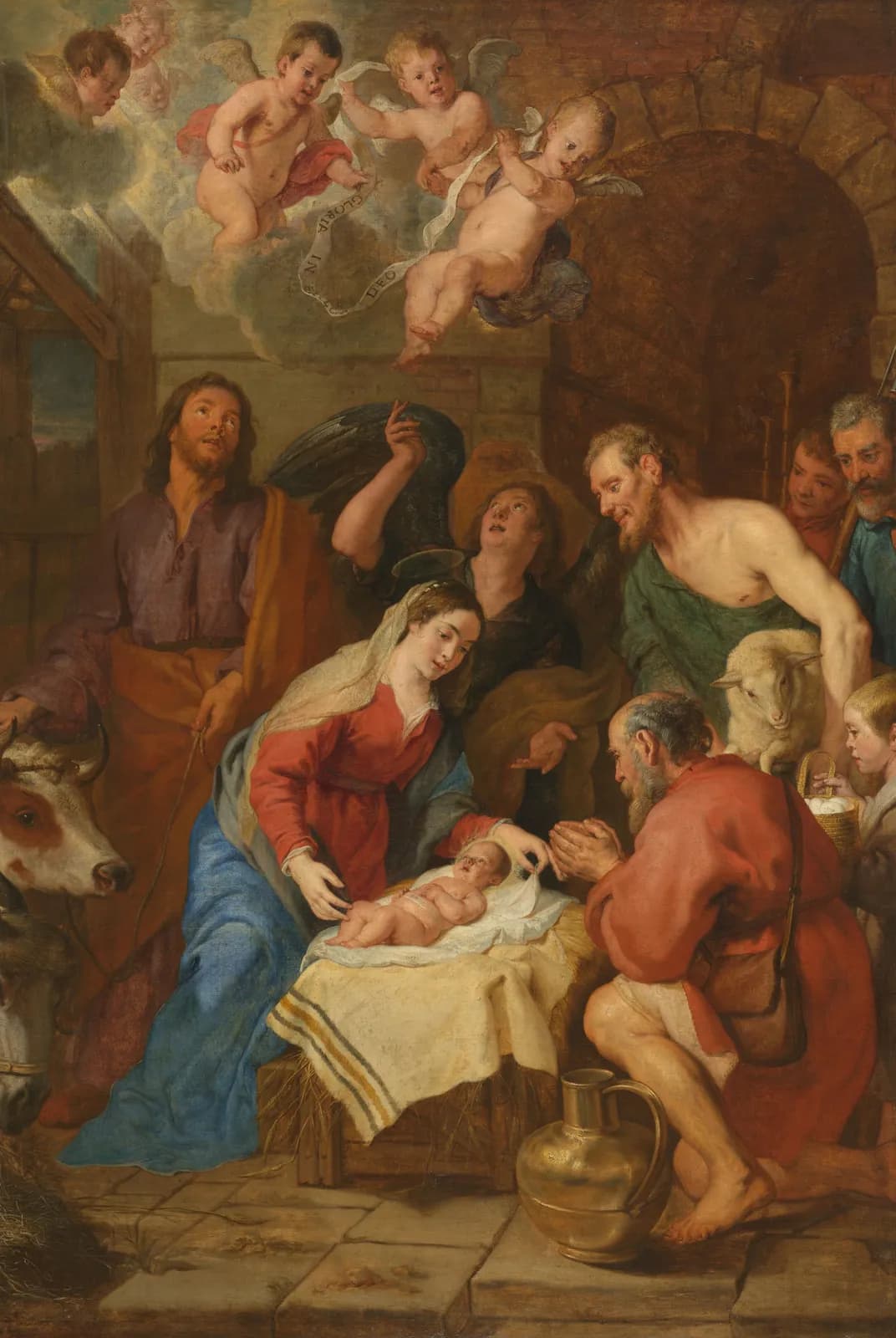 De aanbidding der herders – Caspar de Crayer