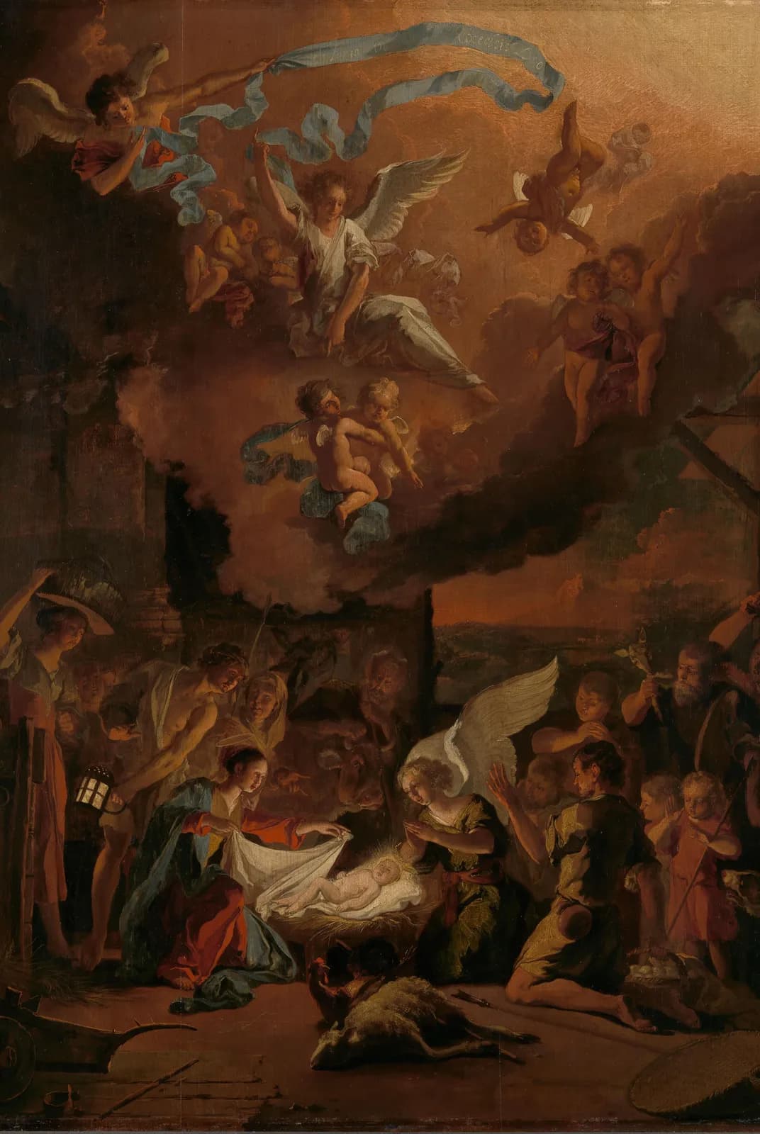 De aanbidding der herders – Abraham Daniëlsz. Hondius