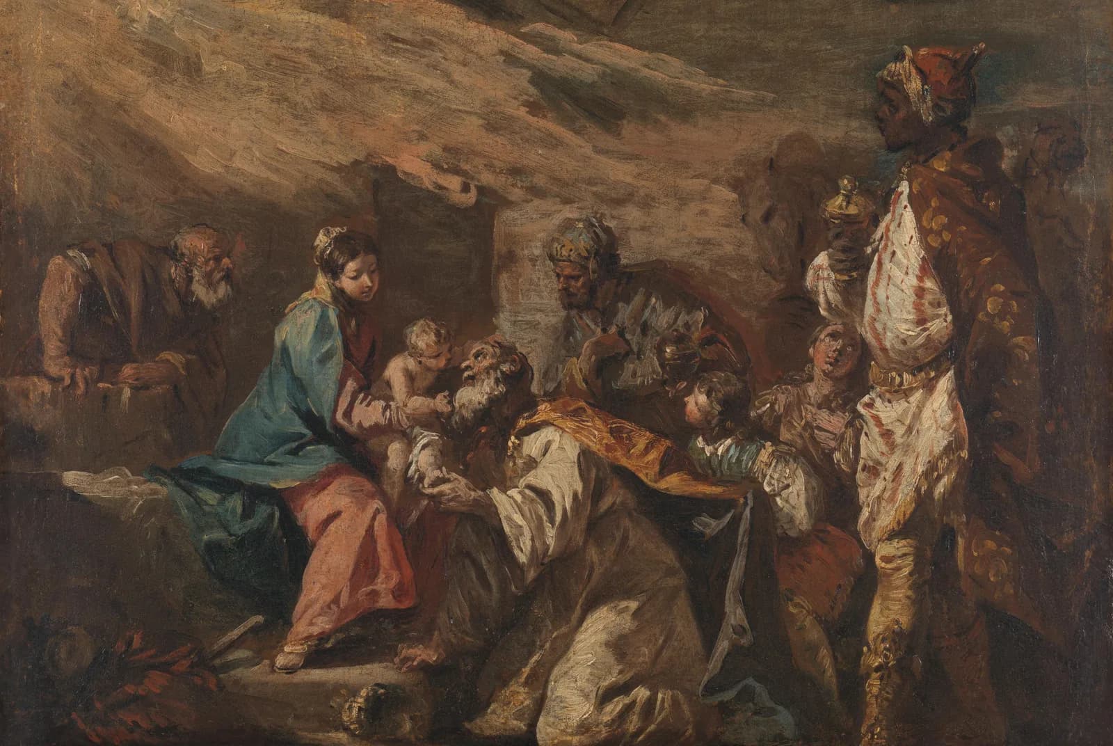 De aanbidding der koningen – Bastiano Ricci
