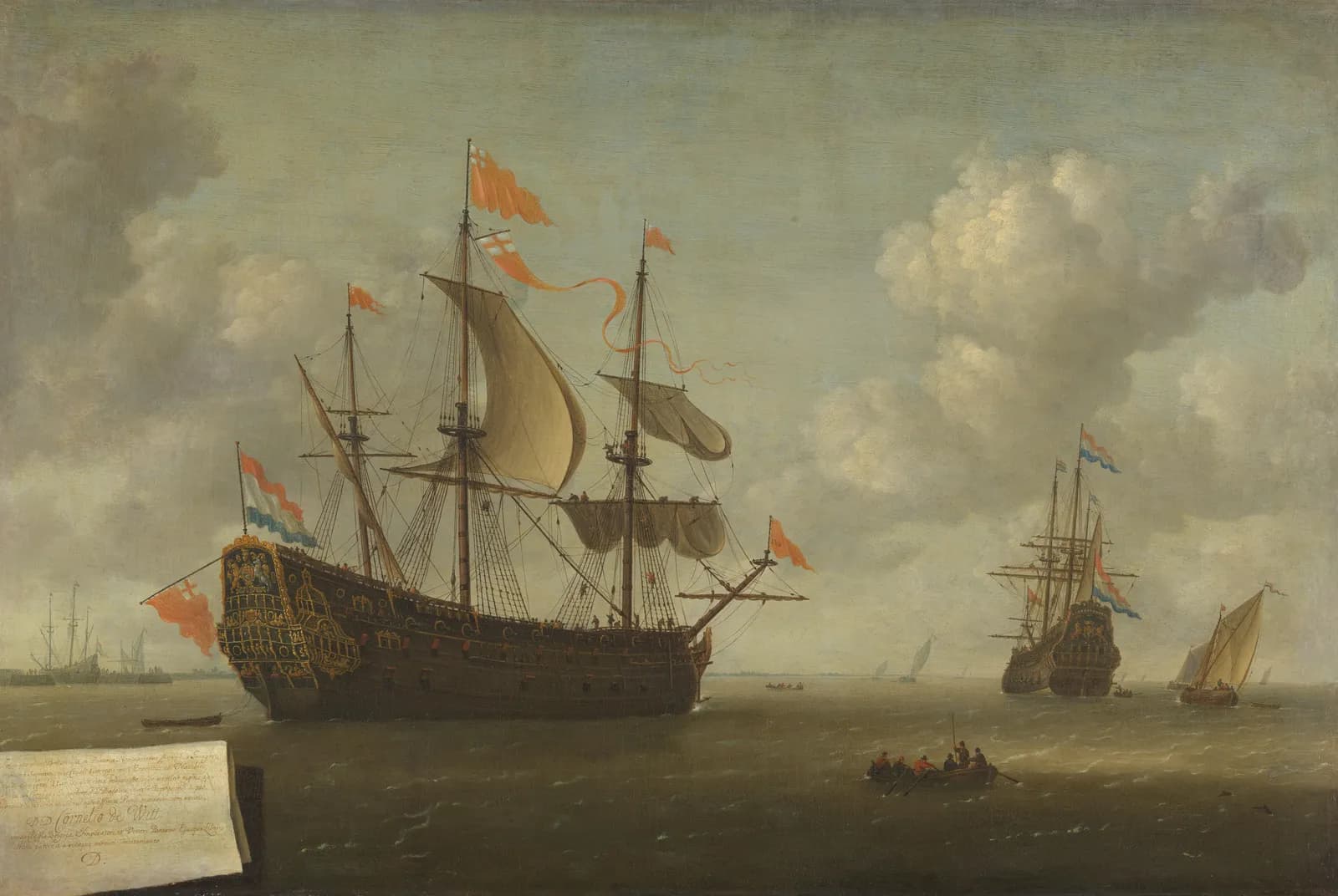 De aankomst van het Engelse vlaggenschip Royal Charles bij Hellevoetsluis – Diest
