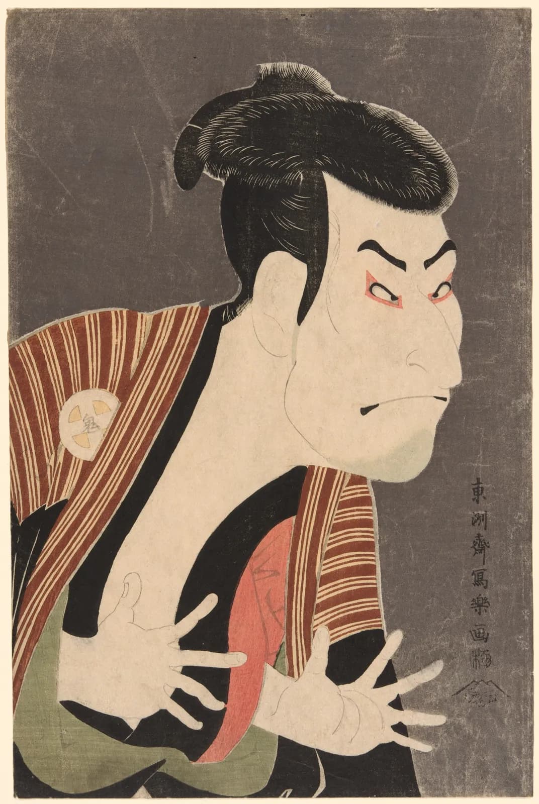 De acteur Otani Oniji III als Edobei – Tōshūsai Sharaku